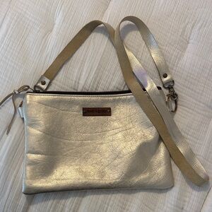Keep It Gypsy Metallic Silver Crossbody Bag